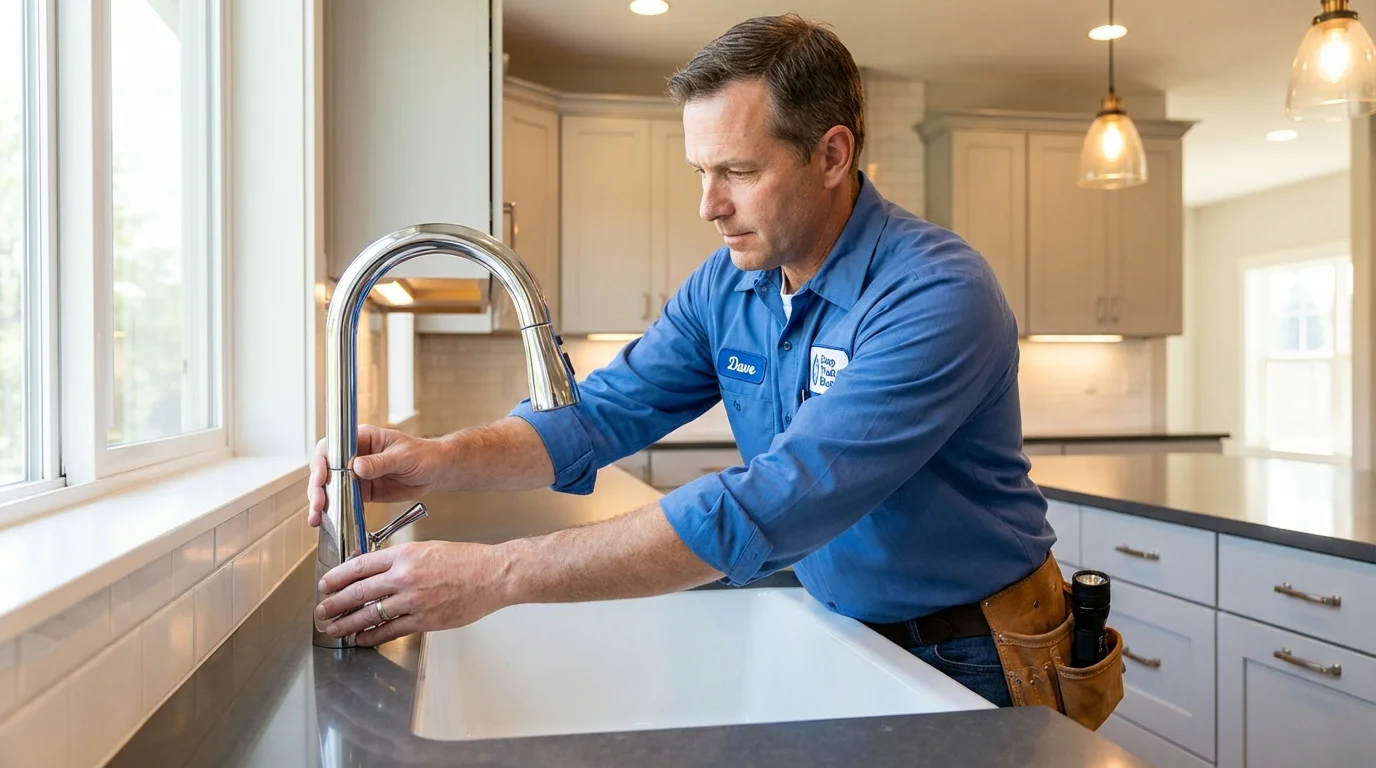 Kitchen faucet installation by Johns Plumbing LLC in Maricao