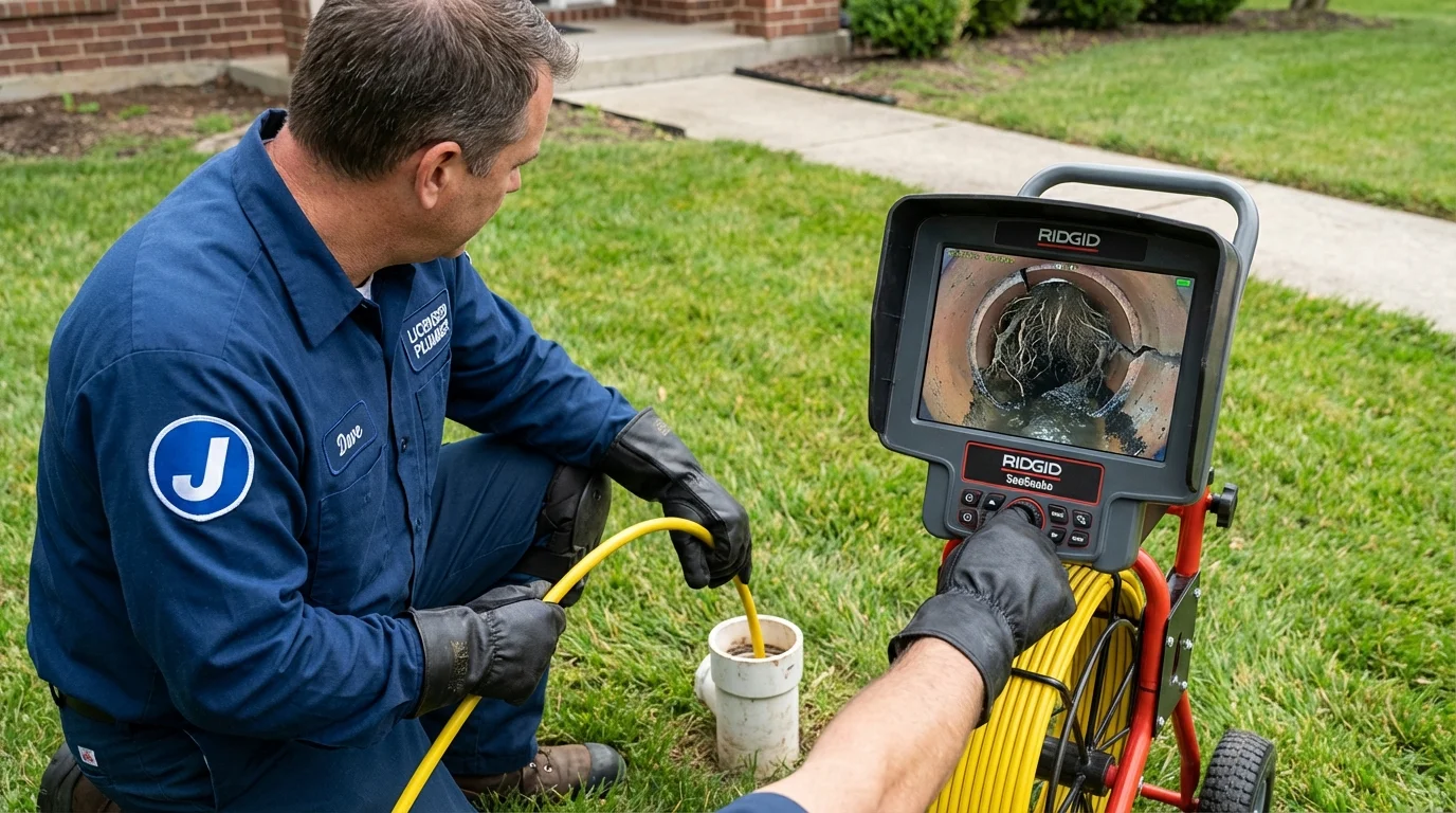 Sewer camera inspection being performed by Johns Plumbing LLC in Maricao